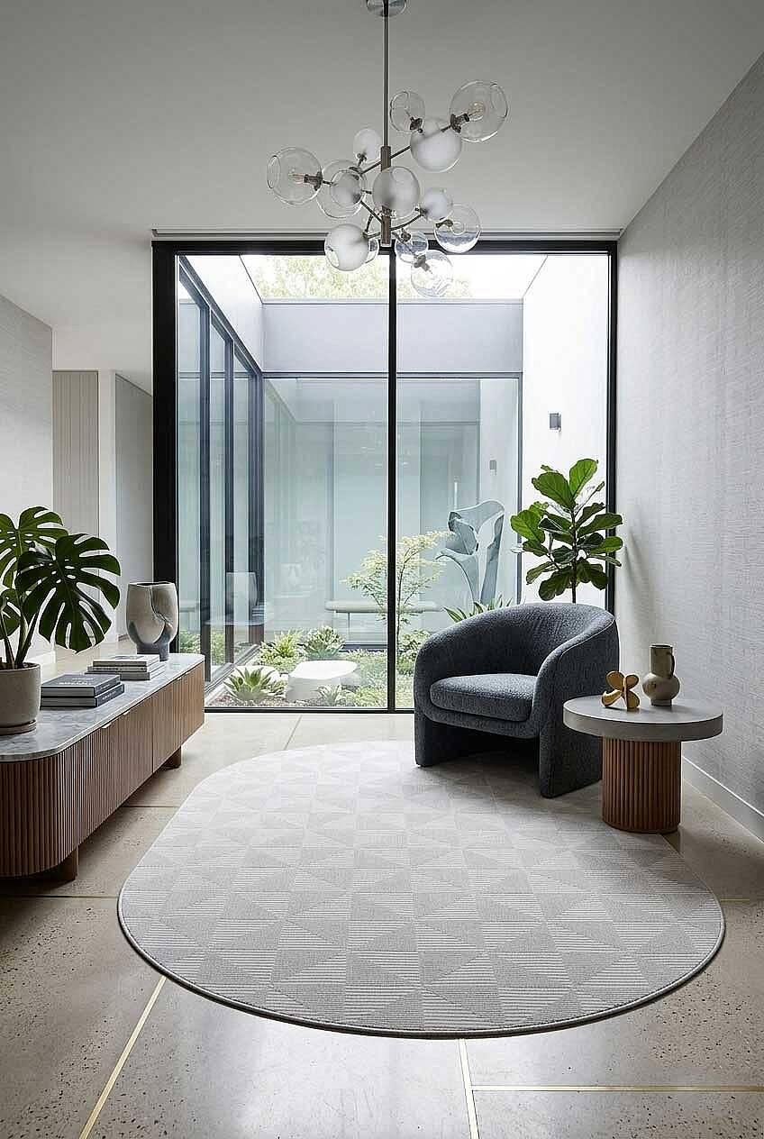 Kaymaz Yıkanabilir Doğal Dokulu Krem Dekoratif Sisal Oval Halı Siesta 1509 - 1
