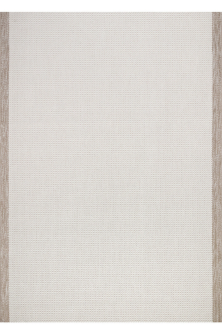 Kaymaz Yıkanabilir Minimal Bordürlü Krem Dekoratif Sisal Yolluk Özel Ölçü Kesme Halı Siesta 1502 - Frenda (1)