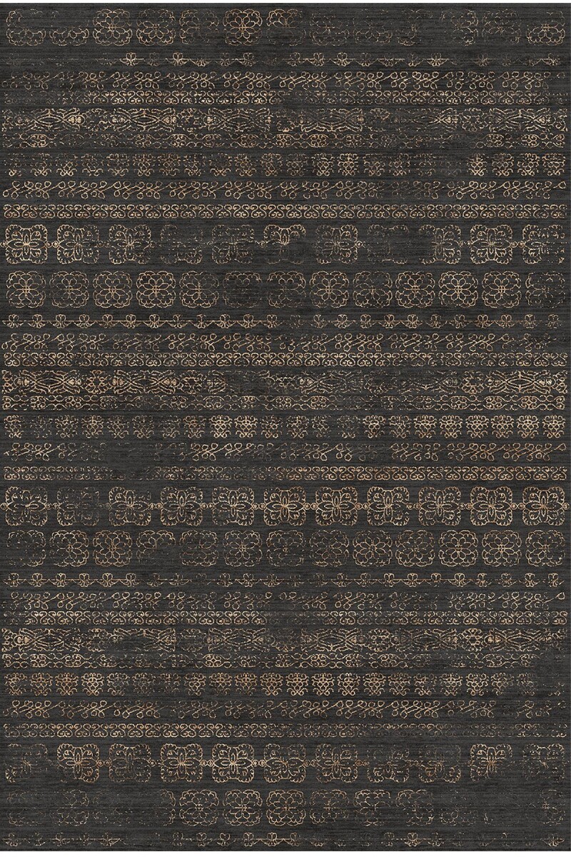 Kilim Desenli Pamuk Taban Yıkanabilir Baskılı Halı - 5