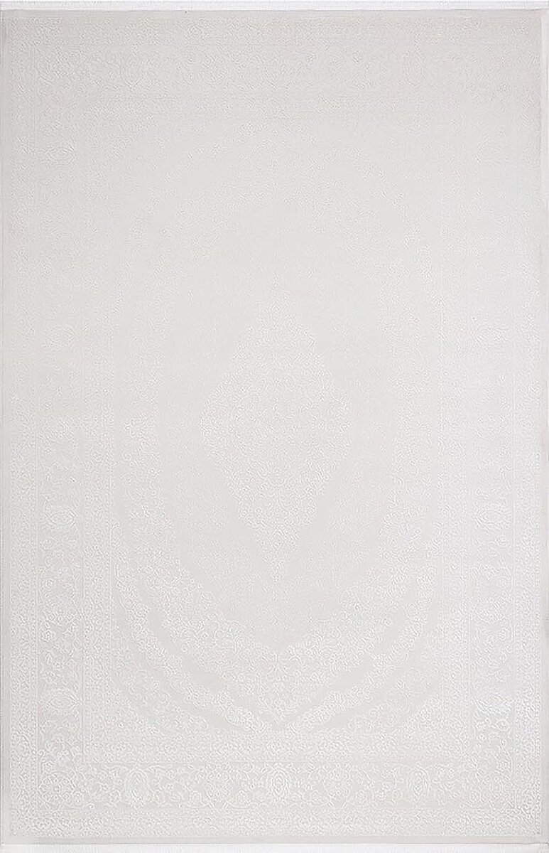 Klasik Desen Göbekli Düz Sade Renk Miranda Salon Halısı Mr09 Krem 