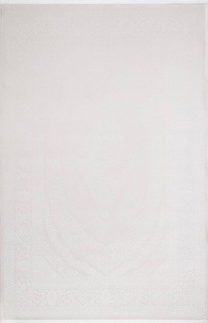 Klasik Desen Göbekli Düz Sade Renk Miranda Salon Halısı Mr09 Krem - 1