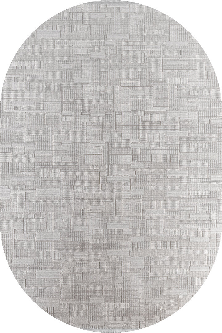 Luxera Modern Perfectly Yün Tuşeli Akrilik Oval Halı Lu04 Bej 