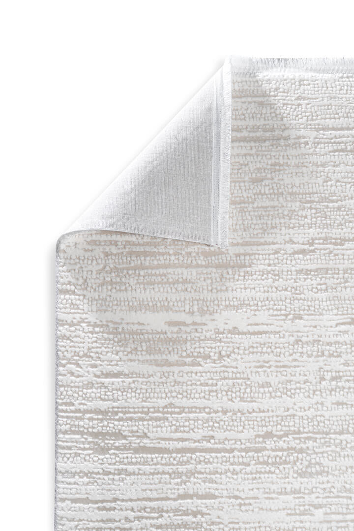 Luxera Modern Perfectly Yün Tuşeli Akrilik Yolluk Özel Ölçü Kesme Halı Lu03 Krem - 4