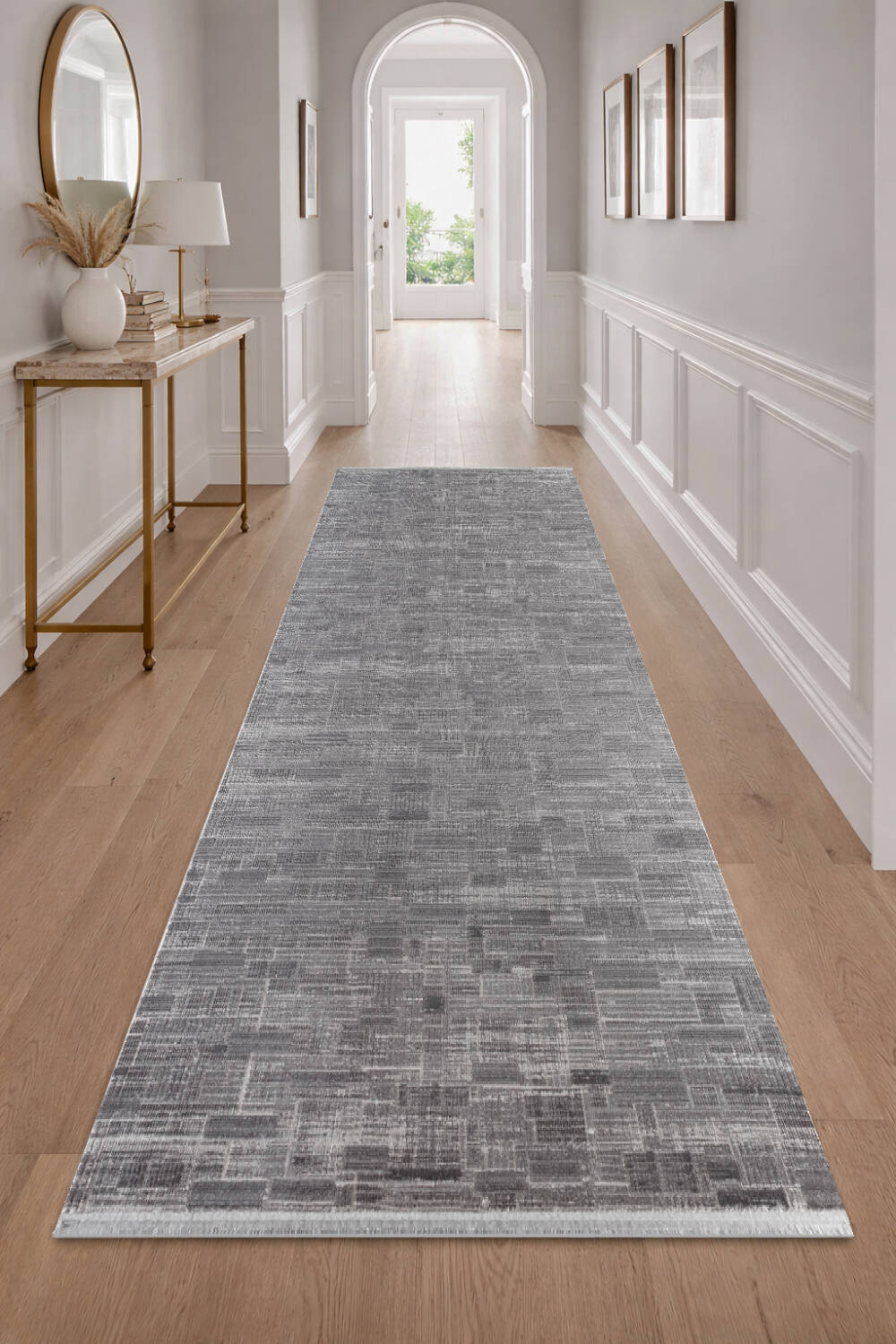 Luxera Modern Perfectly Yün Tuşeli Akrilik Yolluk Özel Ölçü Kesme Halı Lu06 Antrasit - 1