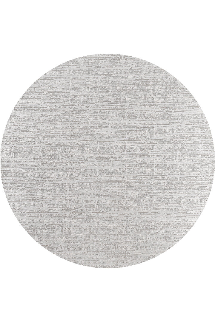 Luxera Modern Perfectly Yün Tuşeli Akrilik Yuvarlak Halı Lu03 Krem 