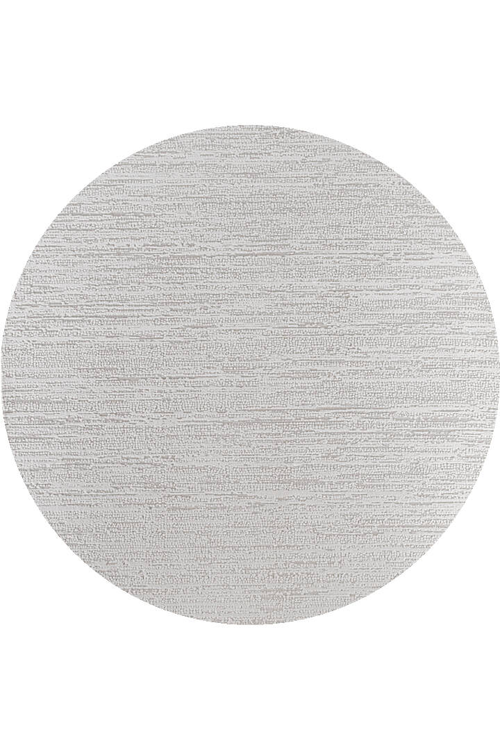 Luxera Modern Perfectly Yün Tuşeli Akrilik Yuvarlak Halı Lu03 Krem - 1