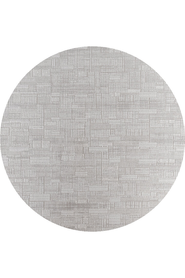 Luxera Modern Perfectly Yün Tuşeli Akrilik Yuvarlak Halı Lu04 Bej 