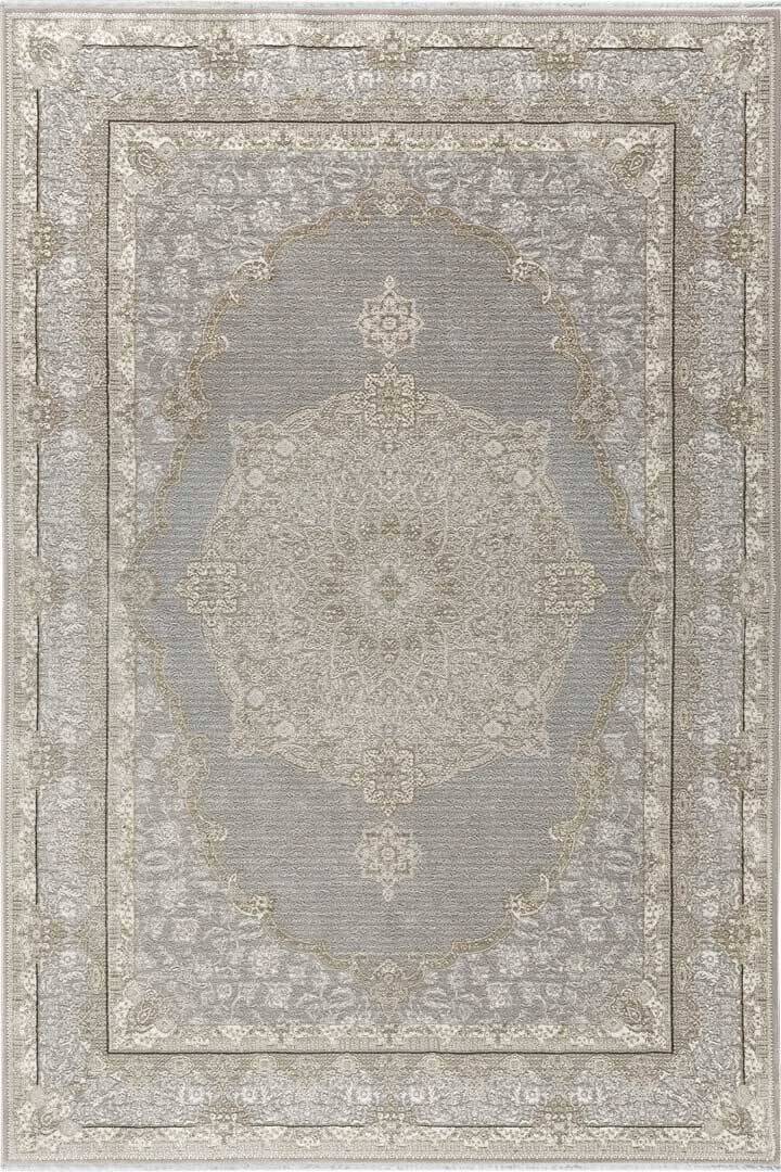 Luxury Diamond Klasik Persia Viskon Halı Da04 Gri - 1