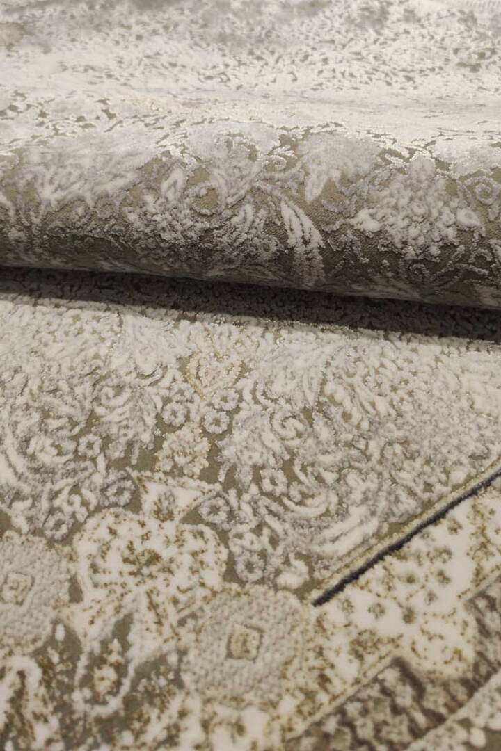 Luxury Diamond Klasik Persia Viskon Halı Da04 Gri - 2