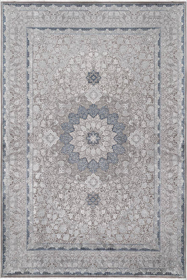 Luxury Diamond Klasik Persia Viskon Halı Da04 Mavi - 1