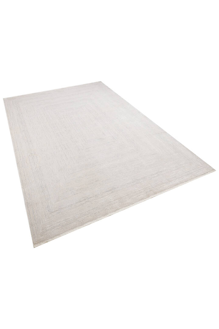 Luxury Diamond Modern Rönesans Viskon Halı Da02 Krem - 2