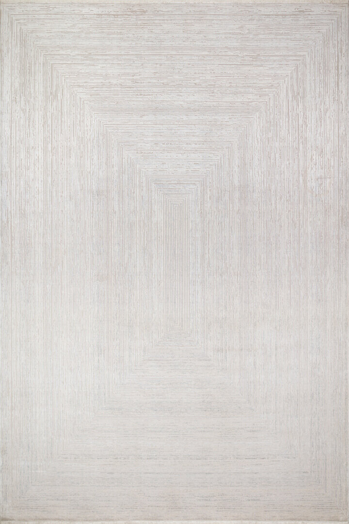 Luxury Diamond Modern Rönesans Viskon Halı Da02 Krem 