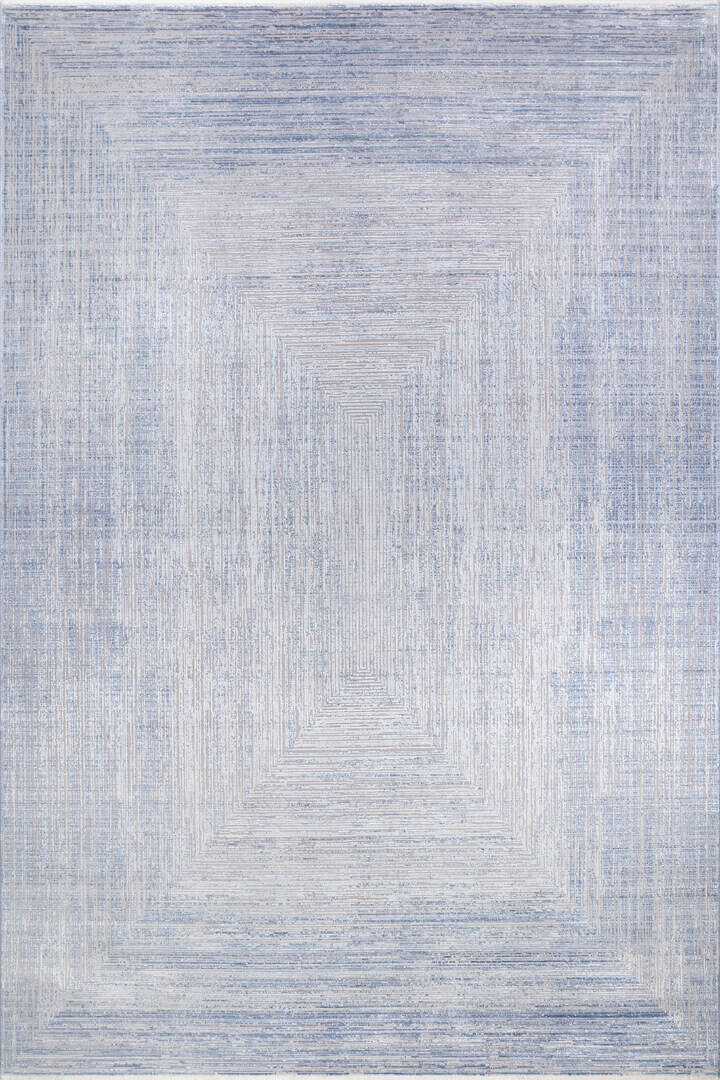 Luxury Diamond Modern Rönesans Viskon Halı Da02 Mavi - 1