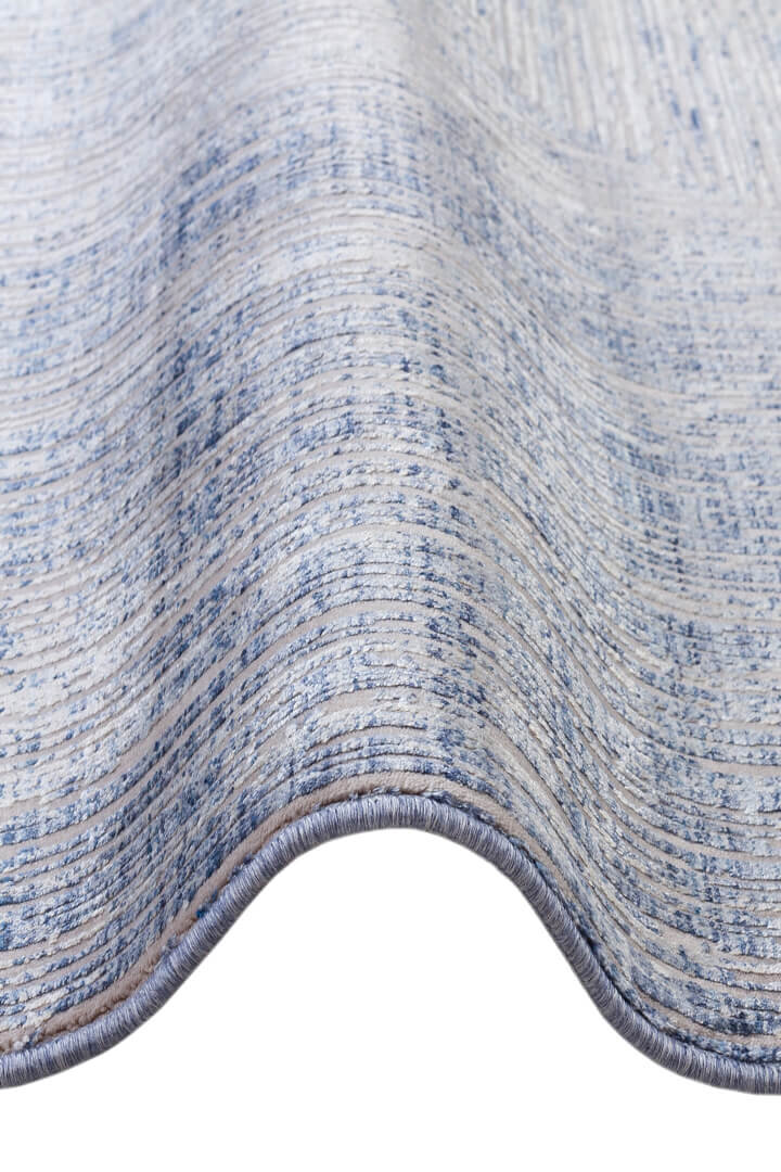 Luxury Diamond Modern Rönesans Viskon Halı Da02 Mavi - 4