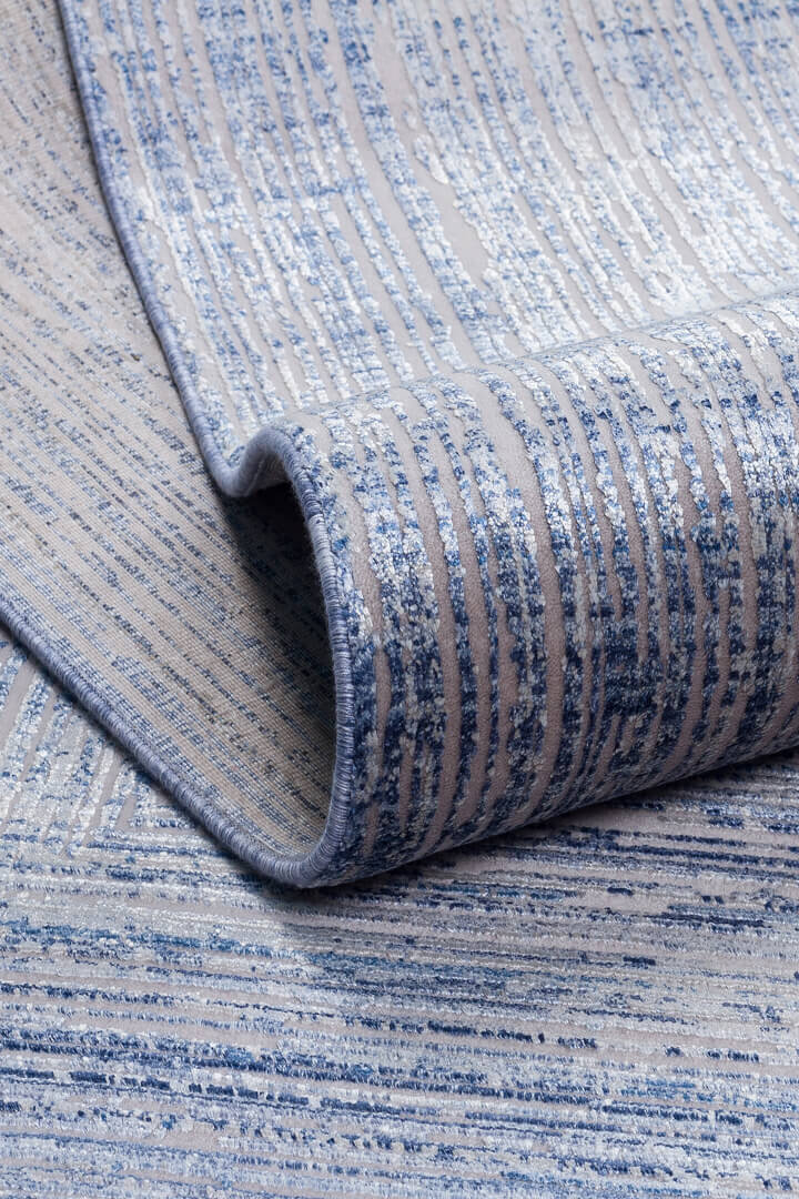 Luxury Diamond Modern Rönesans Viskon Halı Da02 Mavi - 3