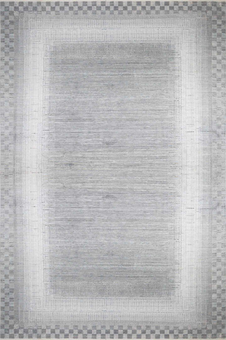 Luxury Diamond Modern Rönesans Viskon Halı Da03 Gri 