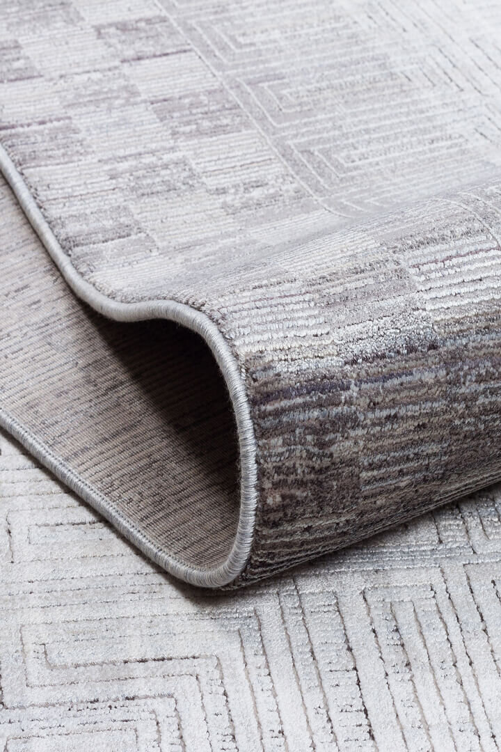 Luxury Diamond Modern Rönesans Viskon Halı Da03 Gri - 3