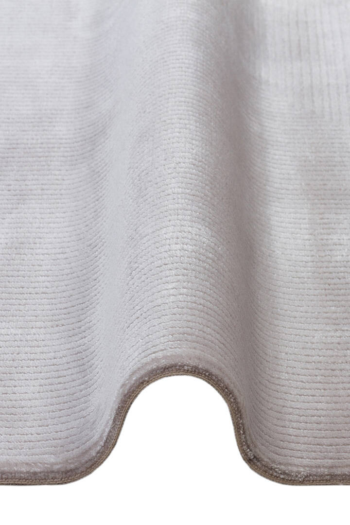 Modern Belmond Sade Tek Renk İpeksi Bambu Halı Bl02 Gri - 3