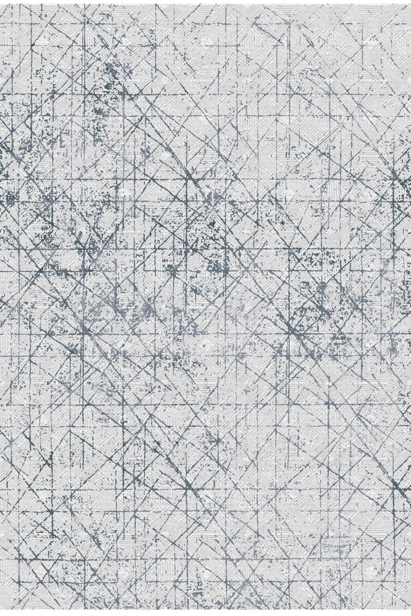 Modern Çizgi Desenli Pamuk Taban Dijital Baskılı Yıkanabilir Halı Gri 