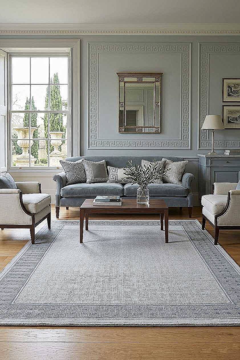 Modern Desenli Nar Yumuşak Dokulu Akrilik Halı Nr03 Kemik - 1