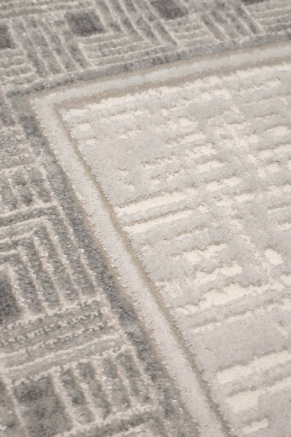 Modern Desenli Nar Yumuşak Dokulu Akrilik Halı Nr03 Kemik - 3