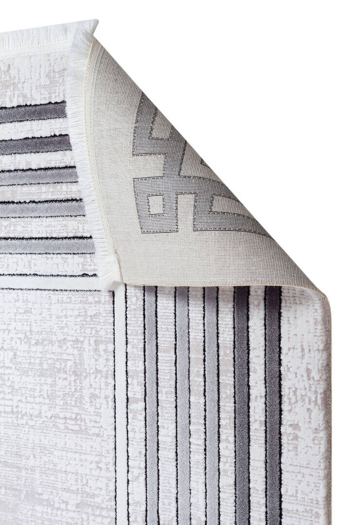 Mystik Modern Çerçeveli Halı 20405 Gri - 3