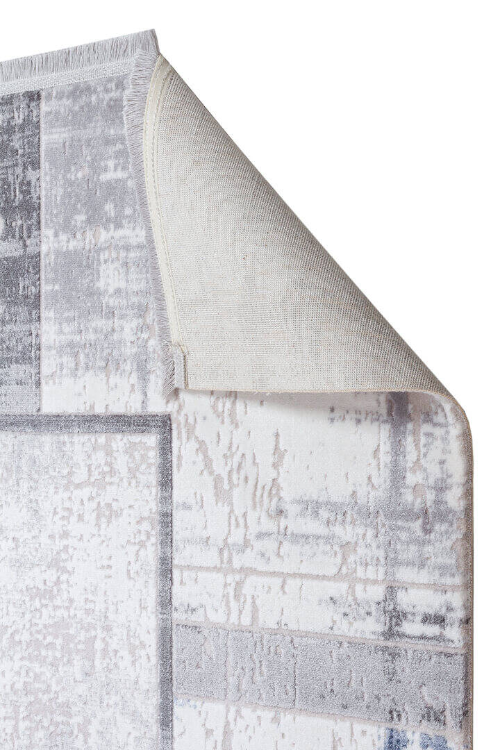Mystik Modern Desenli Çerçeveli Halı 20390 Gri - 4
