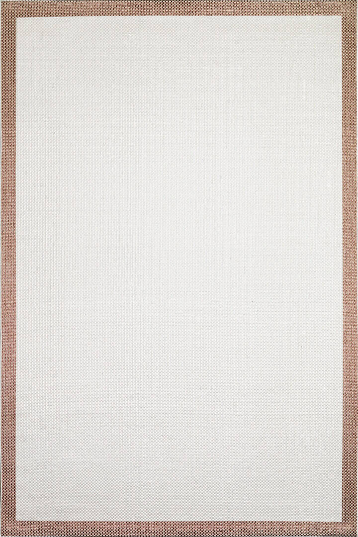 Natura Sisal Hasır Görünümlü Çerçeveli Halı Ntr03 Kahve-Krem - 1