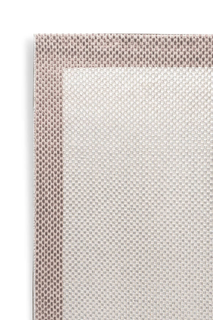 Natura Sisal Hasır Görünümlü Çerçeveli Oval Halı Ntr01 Sütlü Kahve-Krem - Frenda (1)