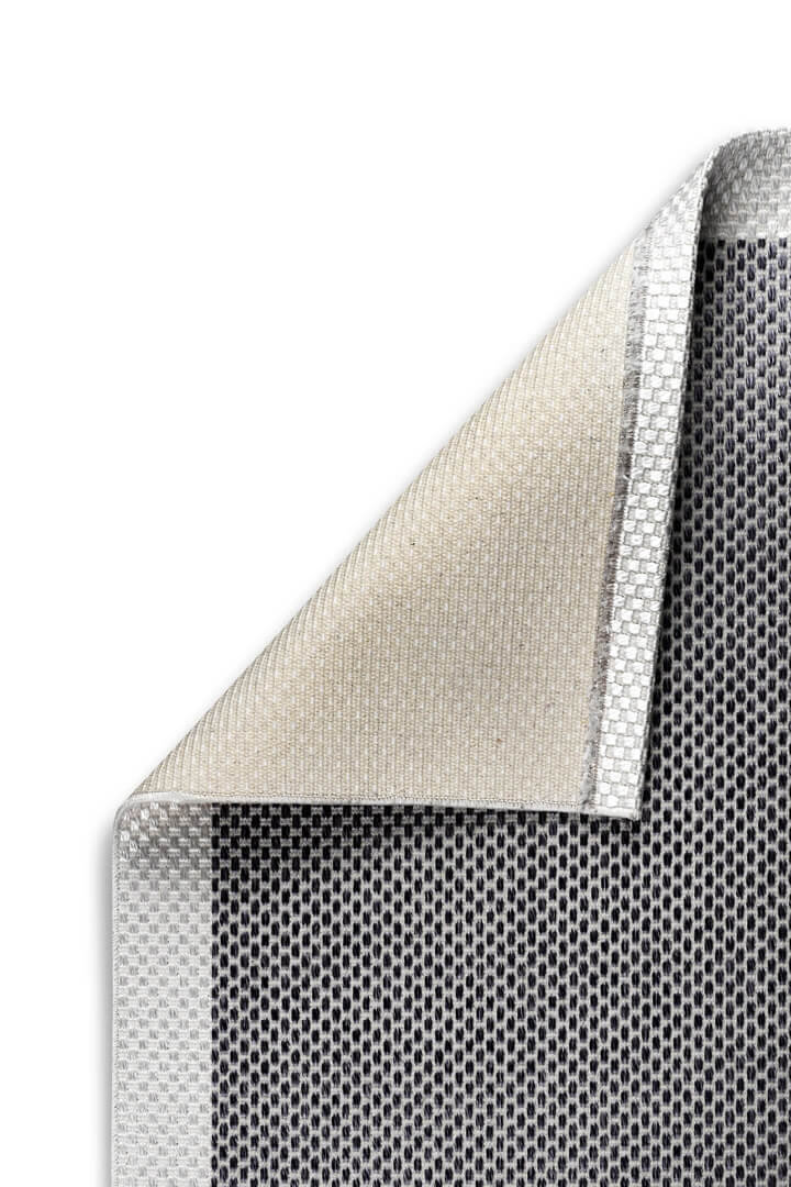 Natura Sisal Hasır Görünümlü Çerçeveli Yuvarlak Halı Ntr06 Krem-Antrasit - 3