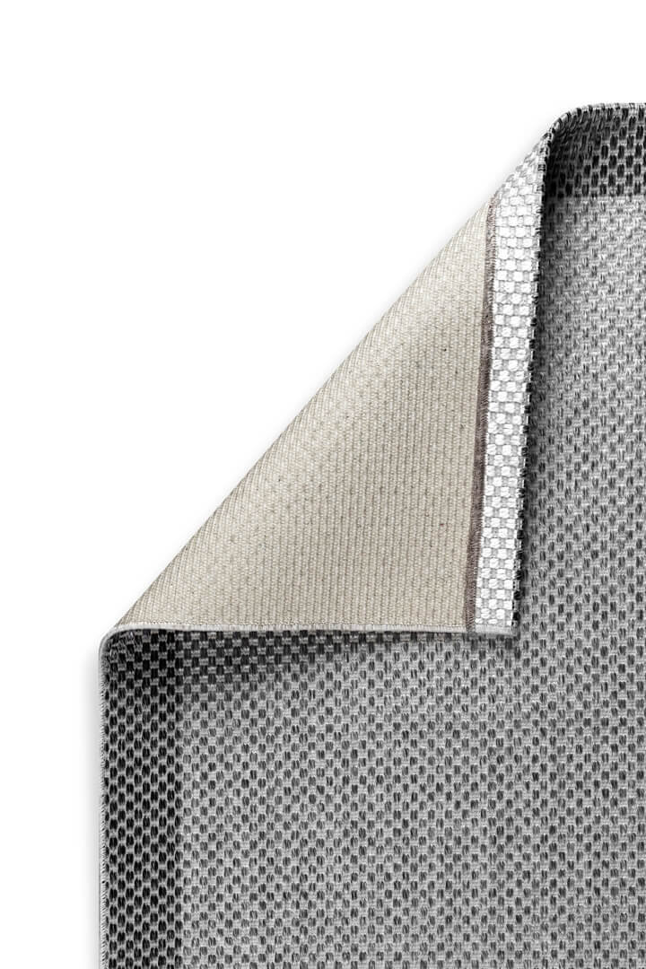 Natura Sisal Hasır Görünümlü Çerçeveli Yuvarlak Halı Ntr07 Antrasit-Gri - 3