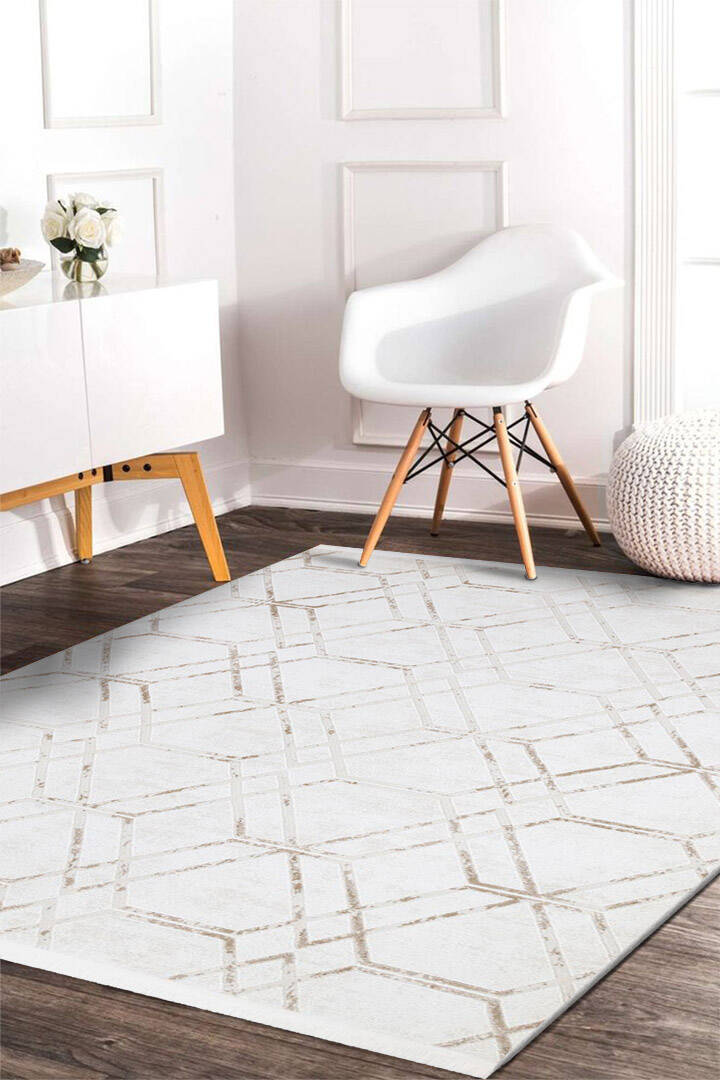 Naz Lüx Desenli Modern Halı Na02 Kahve - 1