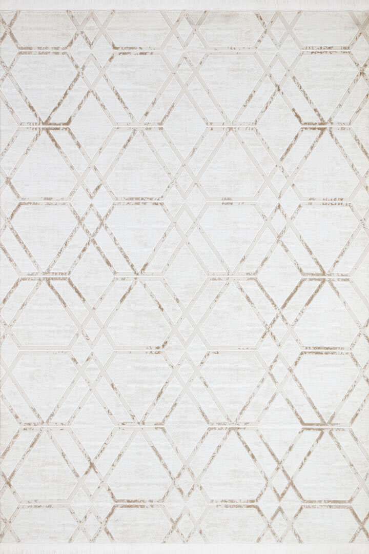 Naz Lüx Desenli Modern Halı Na02 Kahve - Frenda (1)