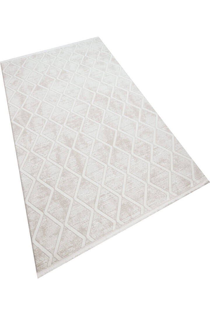 Naz Lüx Desenli Modern Halı Na03 Krem - 4