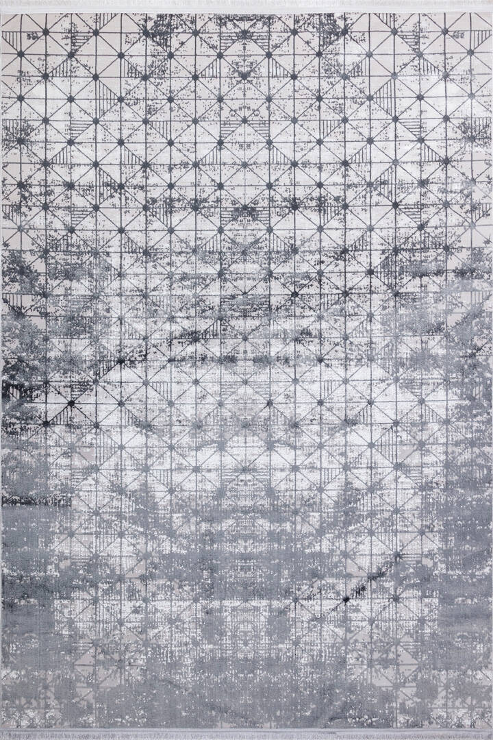 Parlak Saten Dokulu Poem Bambu Tuşe Modern Trend Halı Pm06 Antrasit - 2