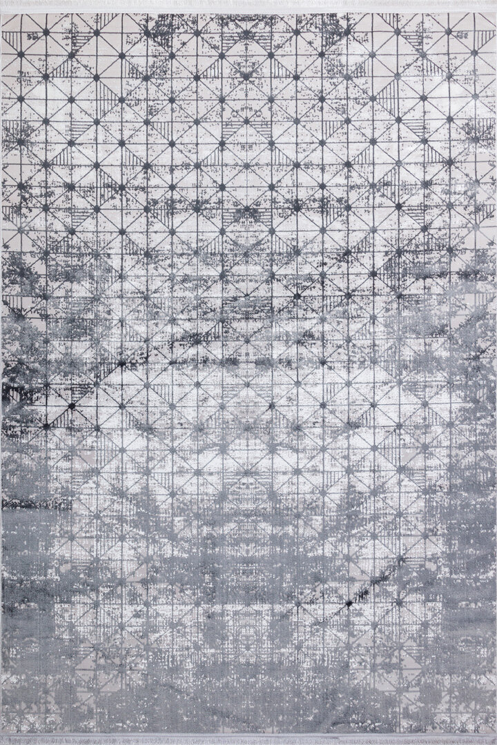 Parlak Saten Dokulu Poem Bambu Tuşe Modern Trend Yolluk Kesme Halı Pm06 Antrasit - 2