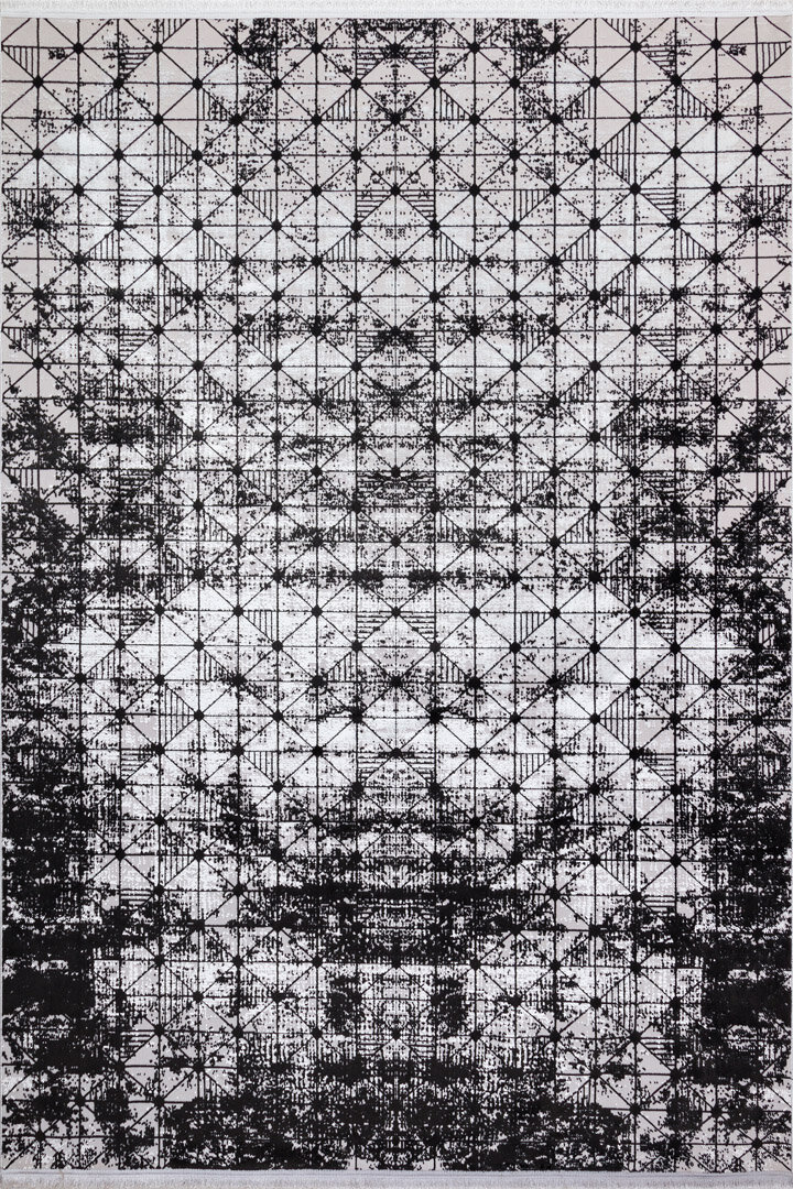 Parlak Saten Dokulu Poem Bambu Tuşe Modern Trend Yolluk Kesme Halı Pm06 Siyah - 2