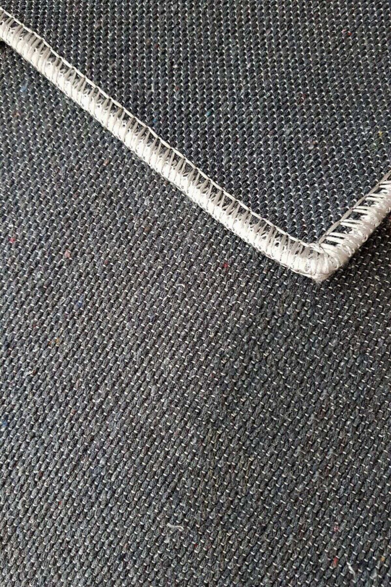 Patchwork Desenli Pamuk Taban Dijital Baskılı Yıkanabilir Oval Halı Kiremit - 2