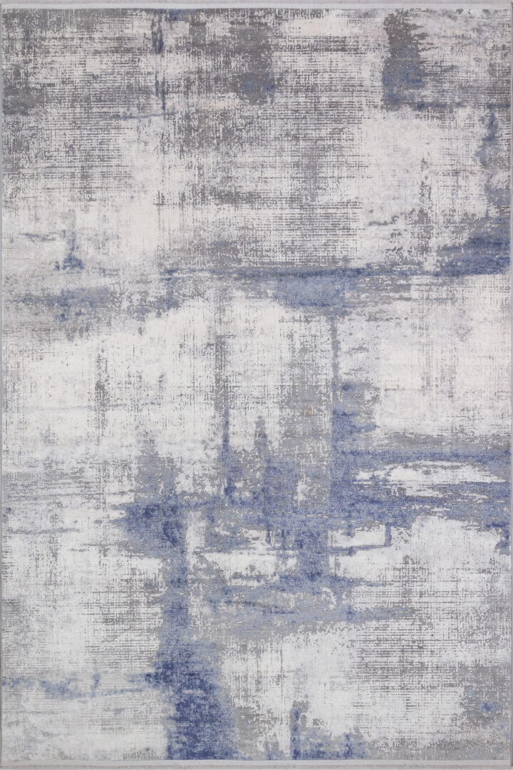 Premium Harmony Viskon Modern Abstract Halı 22939 Mavi - 2