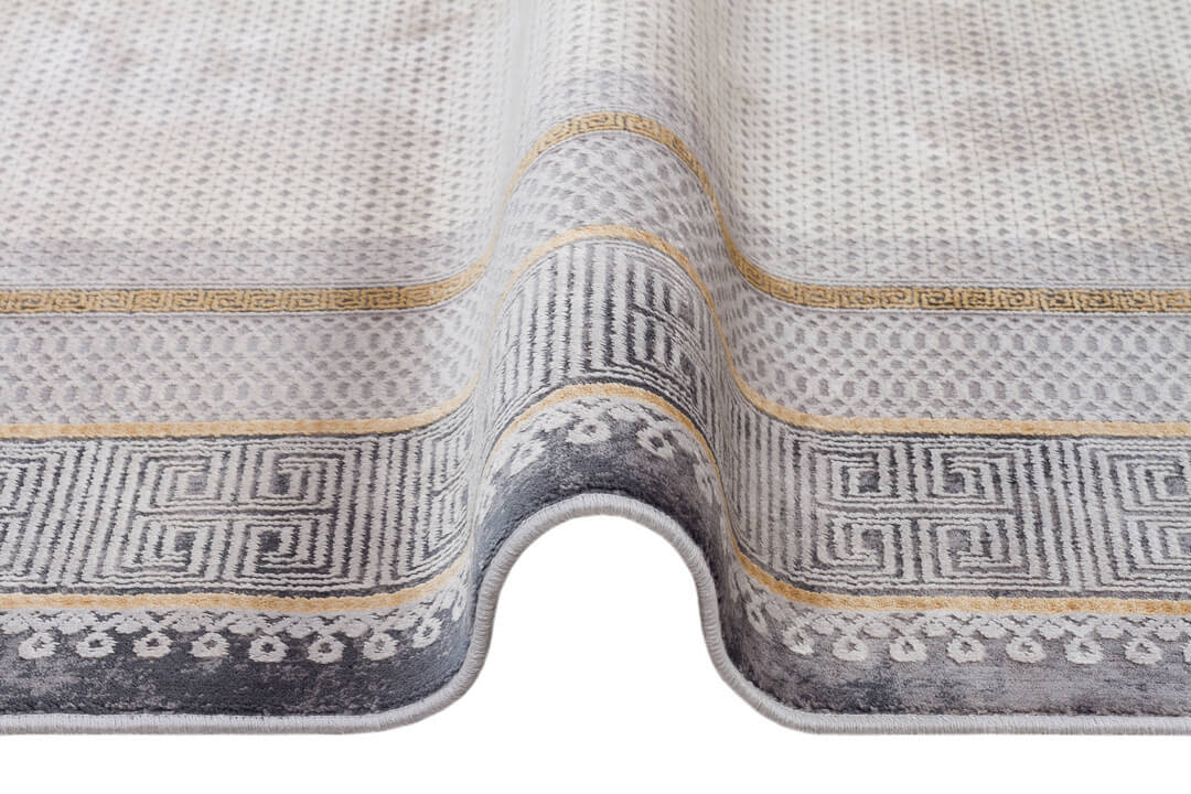 Premium Harmony Viskon Modern çerçeveli Halı 21089 Sarı - 4