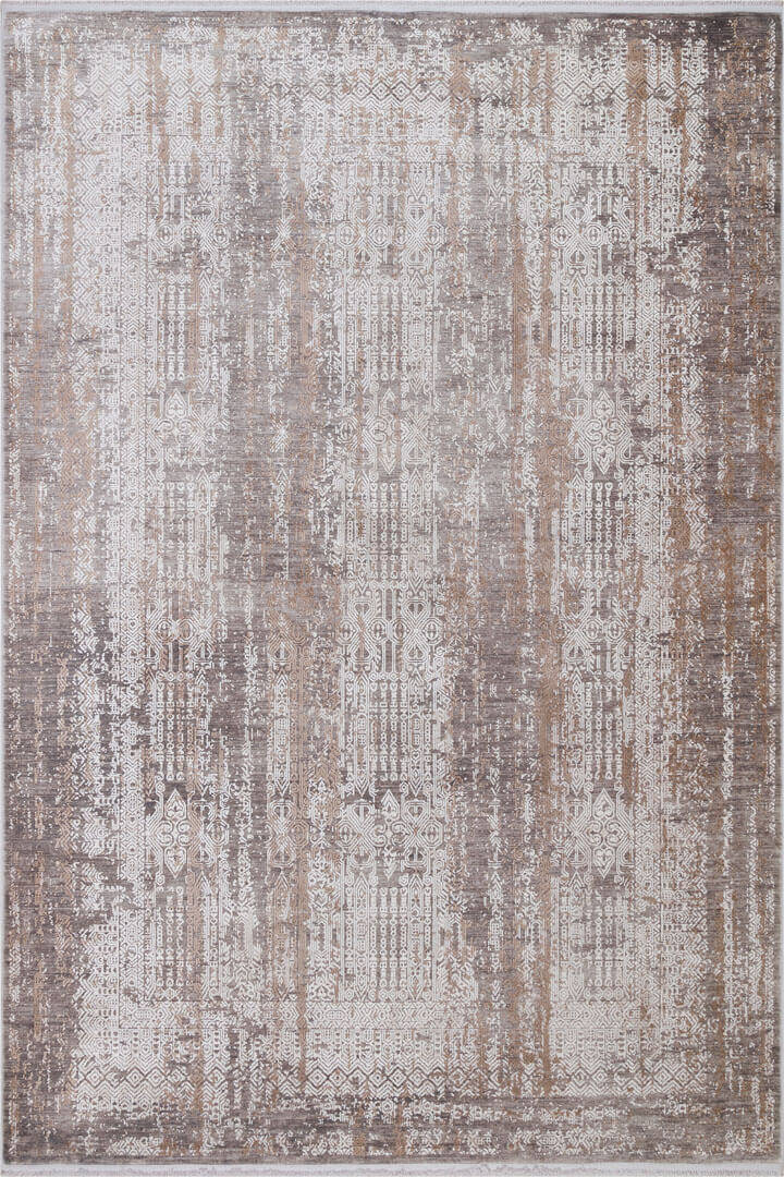 Premium Harmony Viskon Modern Halı 21023 Kahve - 2