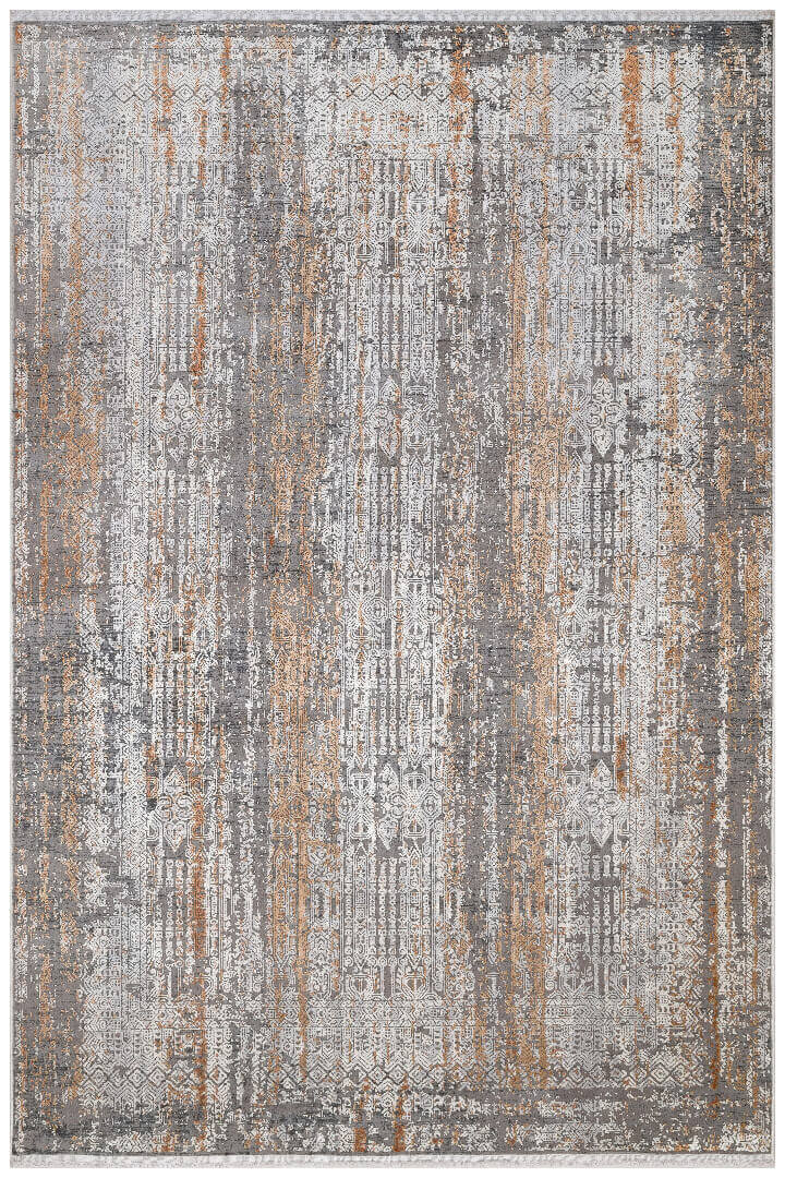 Premium Harmony Viskon Modern Halı 21023 Koyu Gri - 2