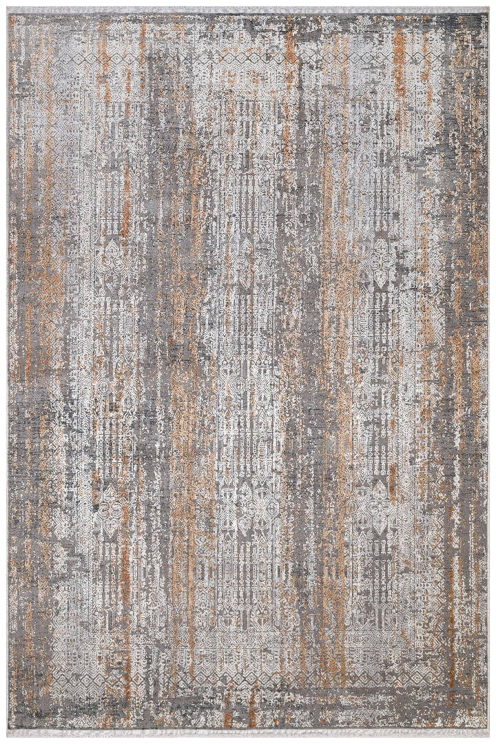 Premium Harmony Viskon Modern Halı 21023 Koyu Gri - 2