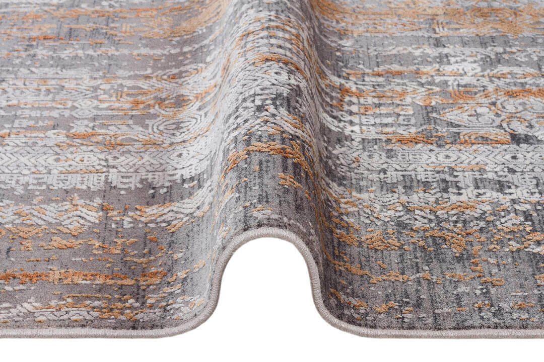 Premium Harmony Viskon Modern Halı 21023 Koyu Gri - 3