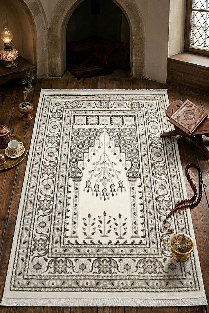 Prestij Koleksiyon Lüks Klasik Namazlık Halı Seccade - Frenda