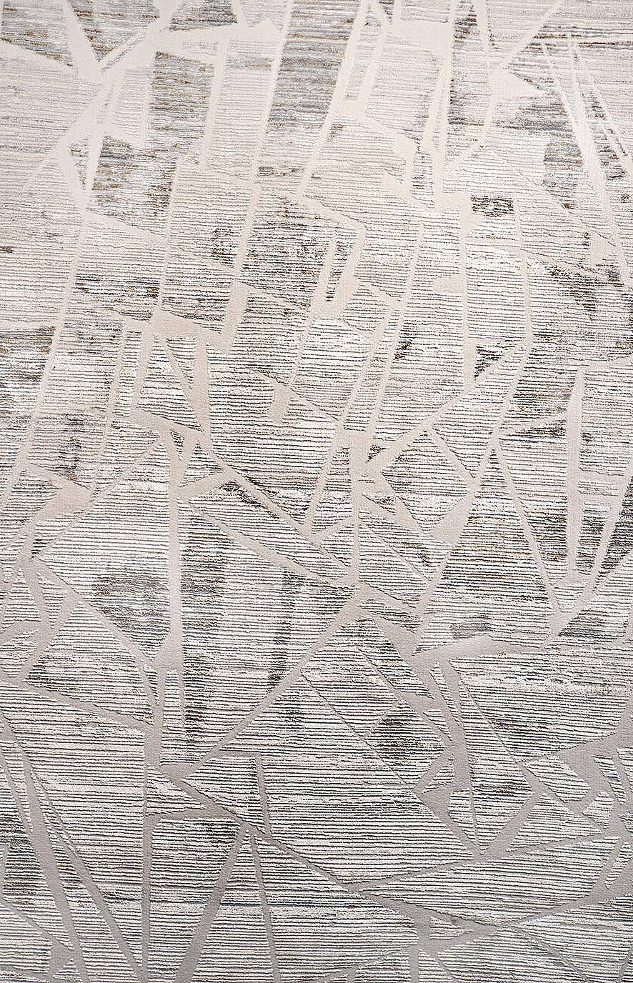 Prime Kreasyon Merlin Geometrik Desenli Halı Me02 Gri - 1