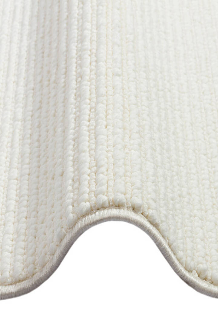 Puf Dokulu Sade Renk Kabartmalı Modena Masaj Etkili Oval Halı Mo01 Krem - 3