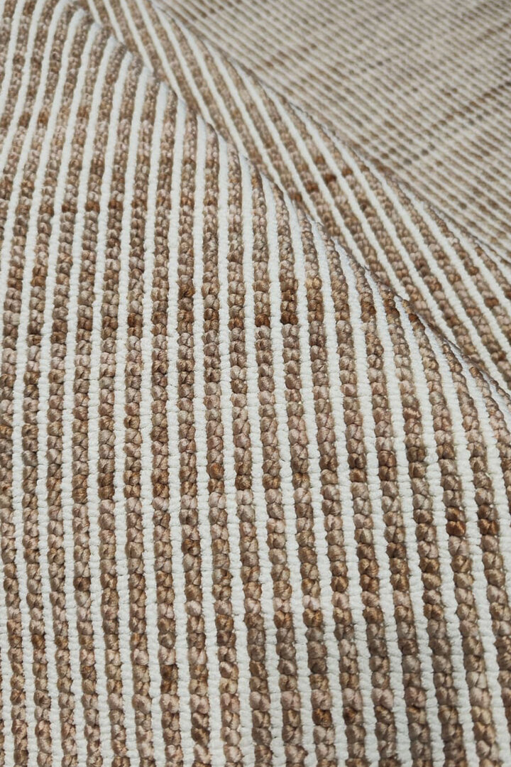 Puf Dokulu Sade Renk Kabartmalı Modena Masaj Etkili Oval Halı Mo04 Terra - 3