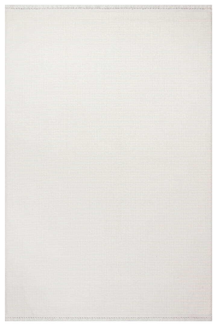 Puf Dokulu Sade Renk Kabartmalı Modena Masaj Etkili Yolluk Özel Ölçü Kesme Halı Mo01 Krem - 2