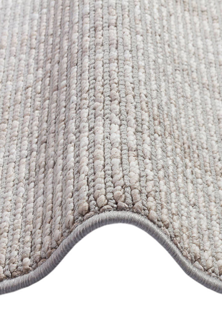 Puf Dokulu Sade Renk Kabartmalı Modena Masaj Etkili Yolluk Özel Ölçü Kesme Halı Mo03 Gri - 5